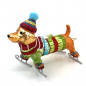 Preview: Christborn christmas decoration dachshund on ice skates